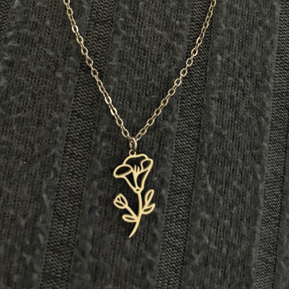 September Birth-month flower necklace